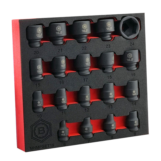 Britool 3/8" Dr. Standard Impact Socket Set + FREE Impact UJ Set - image 3