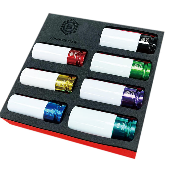 7Pc 1/2" Drive Alloy Wheel Impact Socket Set 17-27mm - Britool Hallmark
