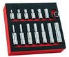 14Pc E-Torx/Star Socket Set Standard & Deep Sizes E4-11 - 1/4" Drive -  Britool Hallmark