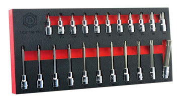 3/8"Dr. Standard & Long Torx/Star Bit Socket Set by Britool Hallmark