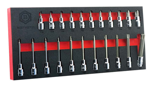3/8"Dr. Standard & Long Torx/Star Bit Socket Set by Britool Hallmark