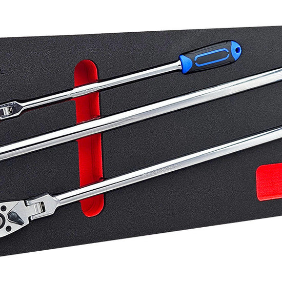 XL Flexi Head Ratchet Wrench Set 1/4", 3/8" & 1/2" - Britool Hallmark