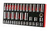 38Pc 3/8" Dr. Standard & Deep Socket Set (12 Point) 6-24mm From Britool Hallmark