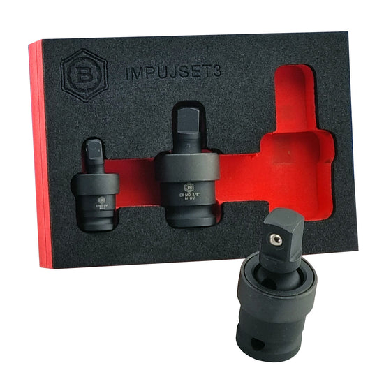 3PC Impact Universal Joint (UJ) Socket Set by Britool Hallmark