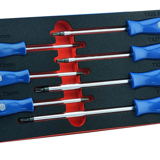 7Pc Torx / Star Screwdriver Set T10-T40 From Britool Hallmark