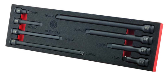 8PC 3/8" & 1/2" Drive Impact Extension Bar Set by Britool Hallmark