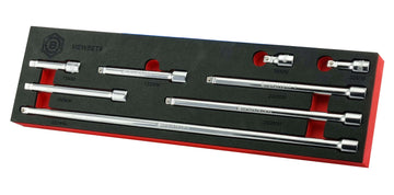 8Pc Wobble Extension Bar Set, 3/8" Drive -  Britool Hallmark