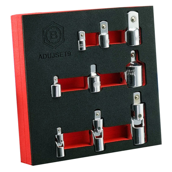 9pc Socket Adapter and Universal Joint (UJ) Set - Britool Hallmark