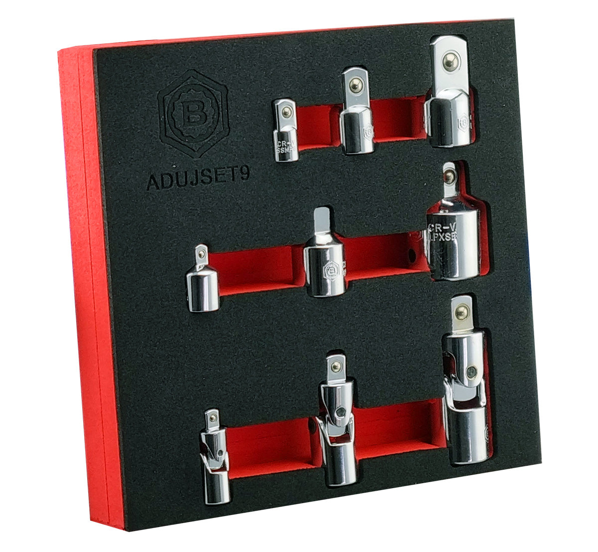 9pc Socket Adapter and Universal Joint (UJ) Set - Britool Hallmark