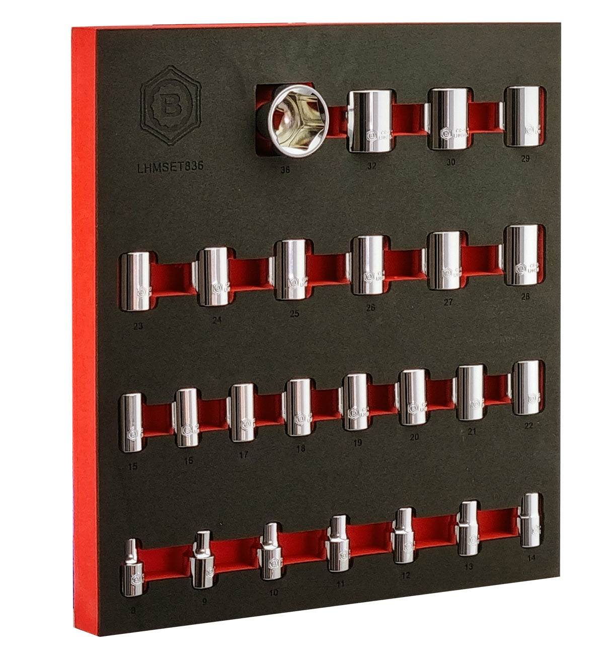 Britool 1/2" Drive Socket Set (6-Point) Sizes 10-36mm + FREE Ratchet - image 3
