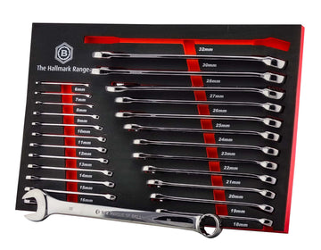 25pc Combination Spanner/Wrench Set 6-32mm - Britool Hallmark CELMSET632