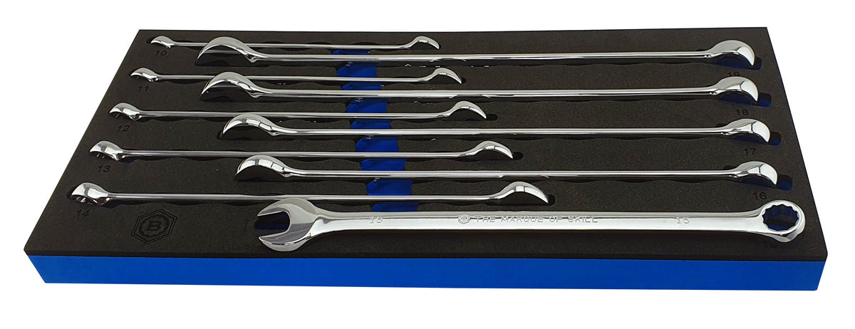 10Pc Extra Long Combination Spanner Set - Britool Hallmark