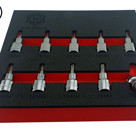 3/8" Dr. 5-Sided Tamperproof Torx Plus / Ts Bit Socket Set From Britool Hallmark