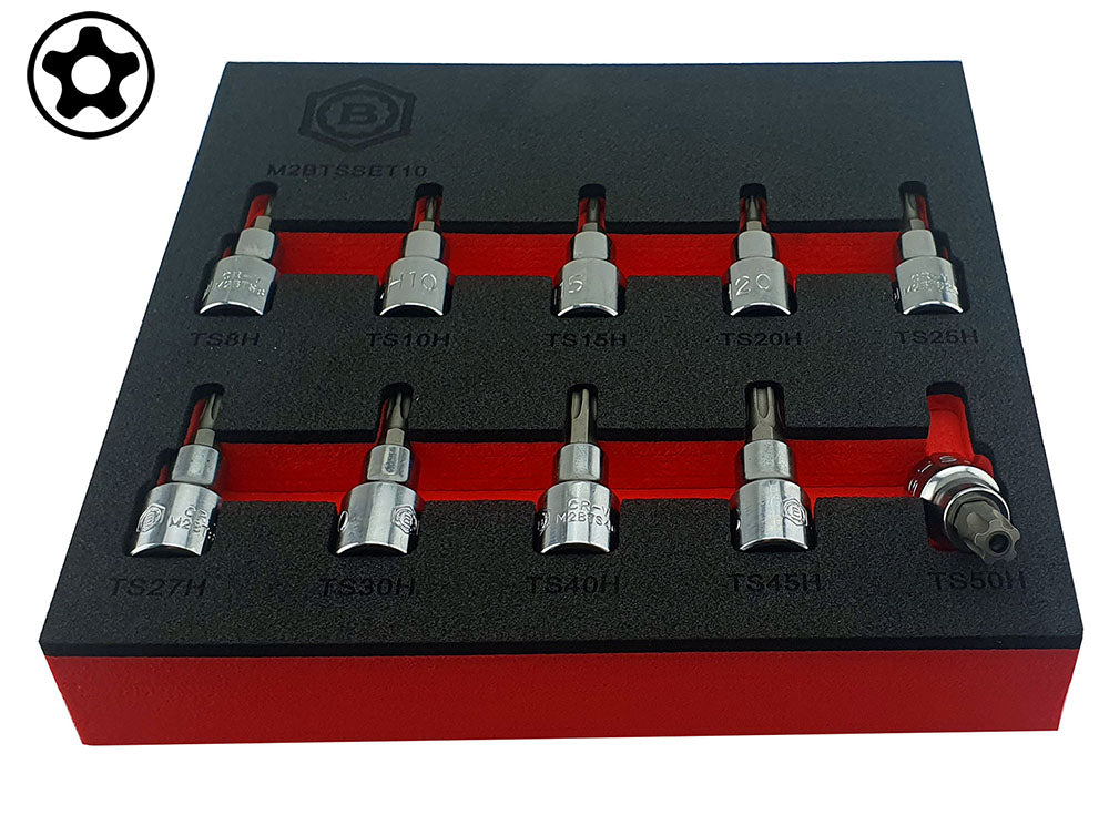 3/8" Dr. 5-Sided Tamperproof Torx Plus / Ts Bit Socket Set From Britool Hallmark