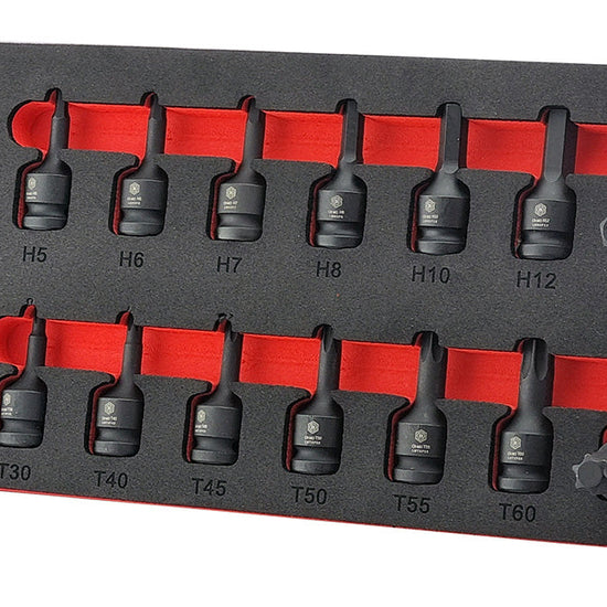 14Pc 1/2" Impact Torx & Hex Bit Socket Set From The Britool Hallmark Range
