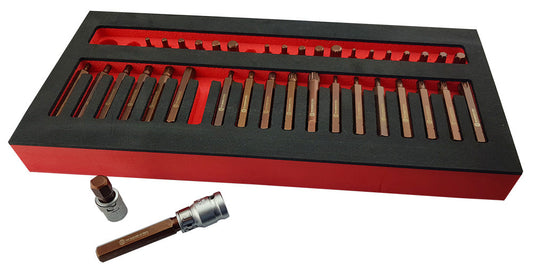 40Pc S2 Steel Bit Socket Set - Hex, Torx and Spline - Britool Hallmark