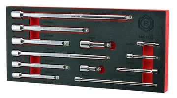12Pc Extension Bar Set - 1/4", 3/8" & 1/2" Drive By Britool Hallmark