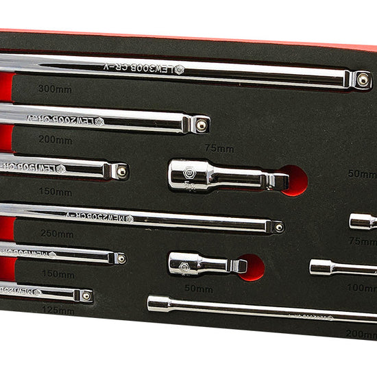 12Pc Wobble Extension Bar Set - 1/4", 3/8" & 1/2" Drive By Britool Hallmark