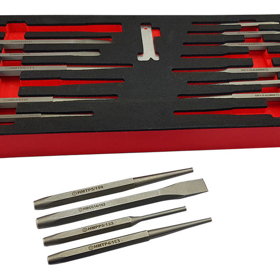 15PC Heavy Duty Punch & Chisel Set by Britool Hallmark