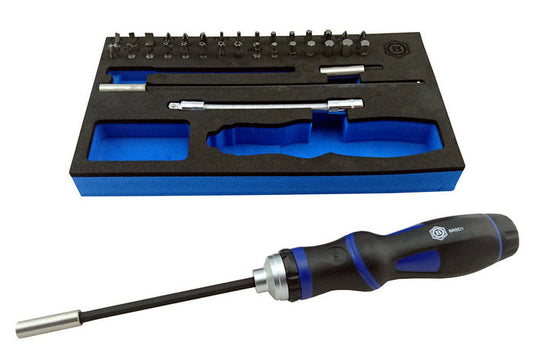35pc Ratchet Screwdriver and Bit Set + FREE 12pc Screwdriver Set - image 2