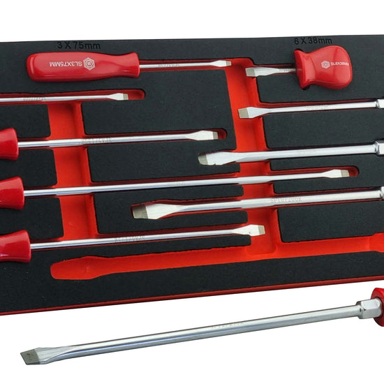 10Pc Slotted & Flared Screwdriver Set Module From Britool Hallmark