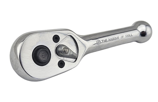 Britool Hallmark Stubby Pear-Hear Ratchet Wrench - 1/4" Drive
