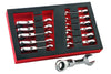 12PC Short Flexi Ratchet Spanner Set, Stubby Design 8-19mm by Britool Hallmark