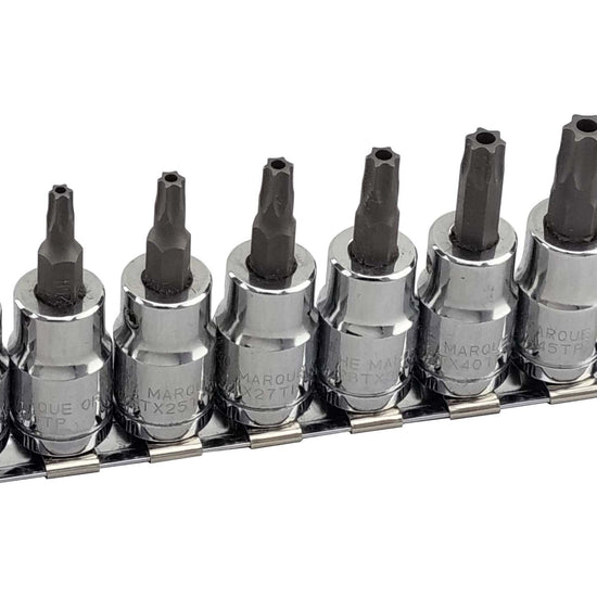 Tamperproof Torx Star Bit Socket Set 3/8" Dr Britool Hallmark M2Btxset12Tp
