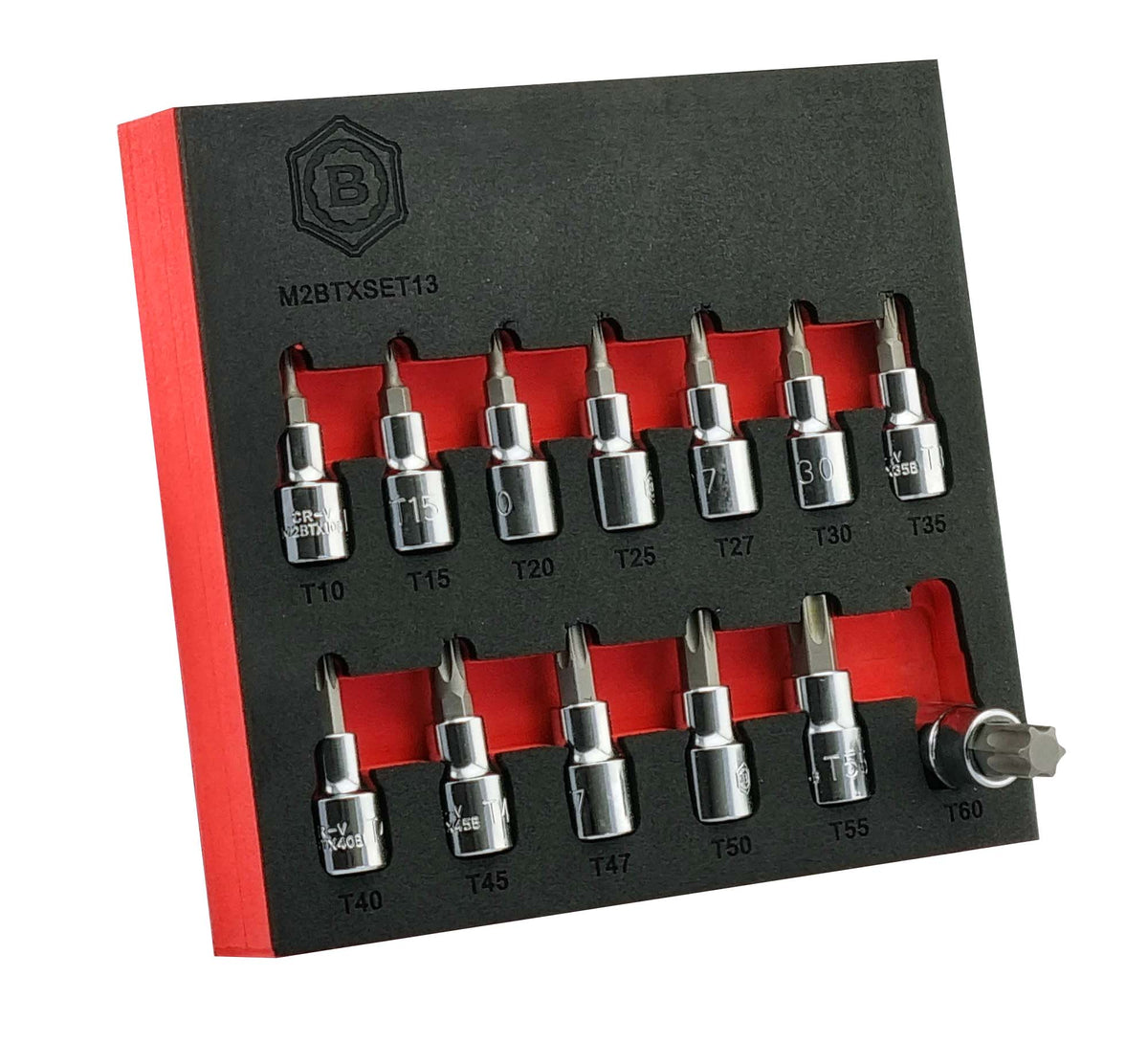 13Pc Torx Star Bit Socket Set 3/8" Drive From Britool Hallmark V3