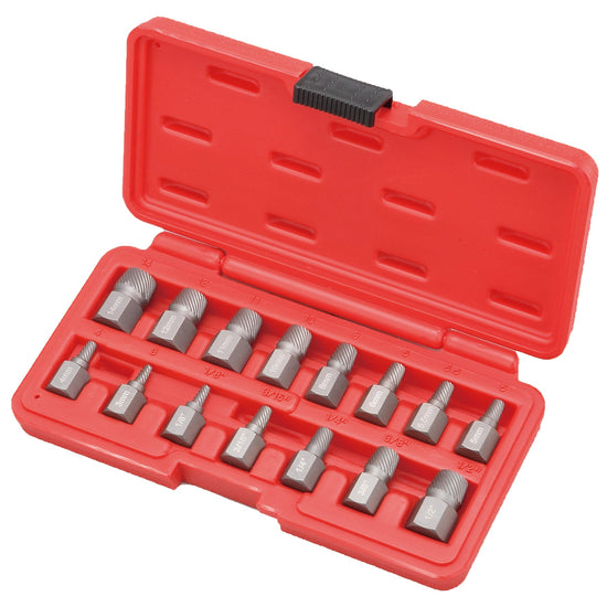 15Pc Multi-Spline Screw Extractor Set - Britool Hallmark