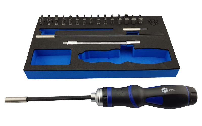 35pc Ratchet Screwdriver and Bit Set + FREE 12pc Screwdriver Set - image 9