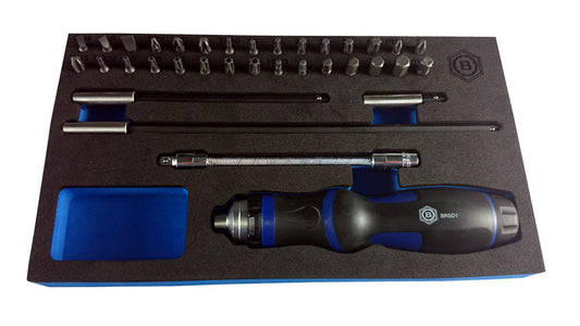 35pc Ratchet Screwdriver and Bit Set - Britool Hallmark - image 2
