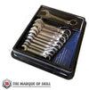 10pc Stubby Combination Spanner / Wrench Set 10-19mm - Britool Hallmark - image 3
