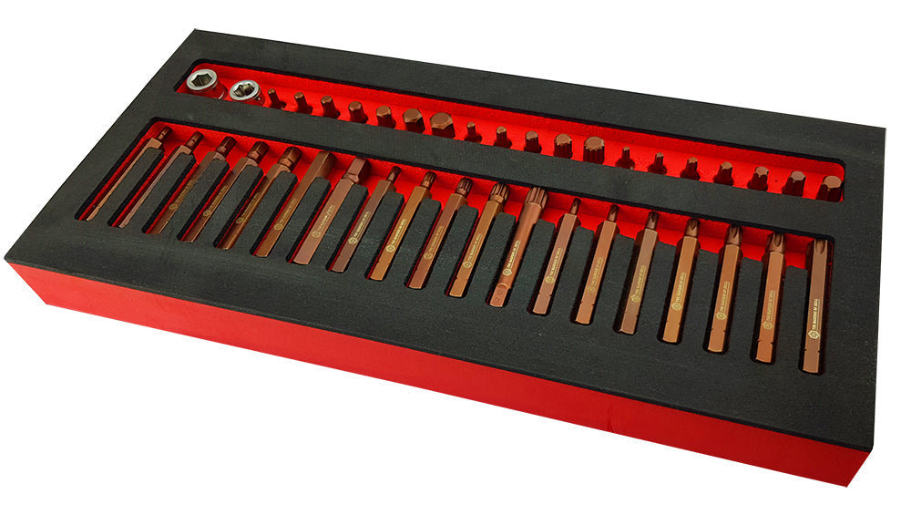 3/8" & 1/2" Low Profile Flexi Ratchets + FREE 40Pc S2 Steel Bit Socket Set - Hex, Torx and Spline - image 6