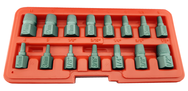15Pc Multi-Spline Screw Extractor Set - Britool Hallmark - image 2