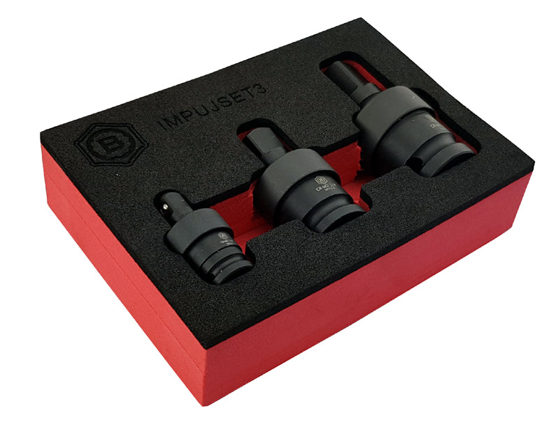 3PC Impact Universal Joint (UJ) Socket Set by Britool Hallmark - image 3
