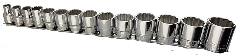 14 Piece AF Socket Set (12 Point) 1/2" Drive From Britool Hallmark
