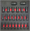 25Pc 1/2" Drive Deep Impact 12-Point Socket Set 8-36mm - Britool Hallmark - image 3
