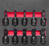 10Pc Spline Xzn Impact Driver Set, 1/2" Drive - Britool Hallmark - image 3