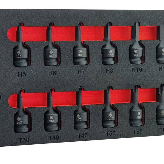 14Pc 1/2" Impact Torx & Hex Bit Socket Set From The Britool Hallmark Range - image 7