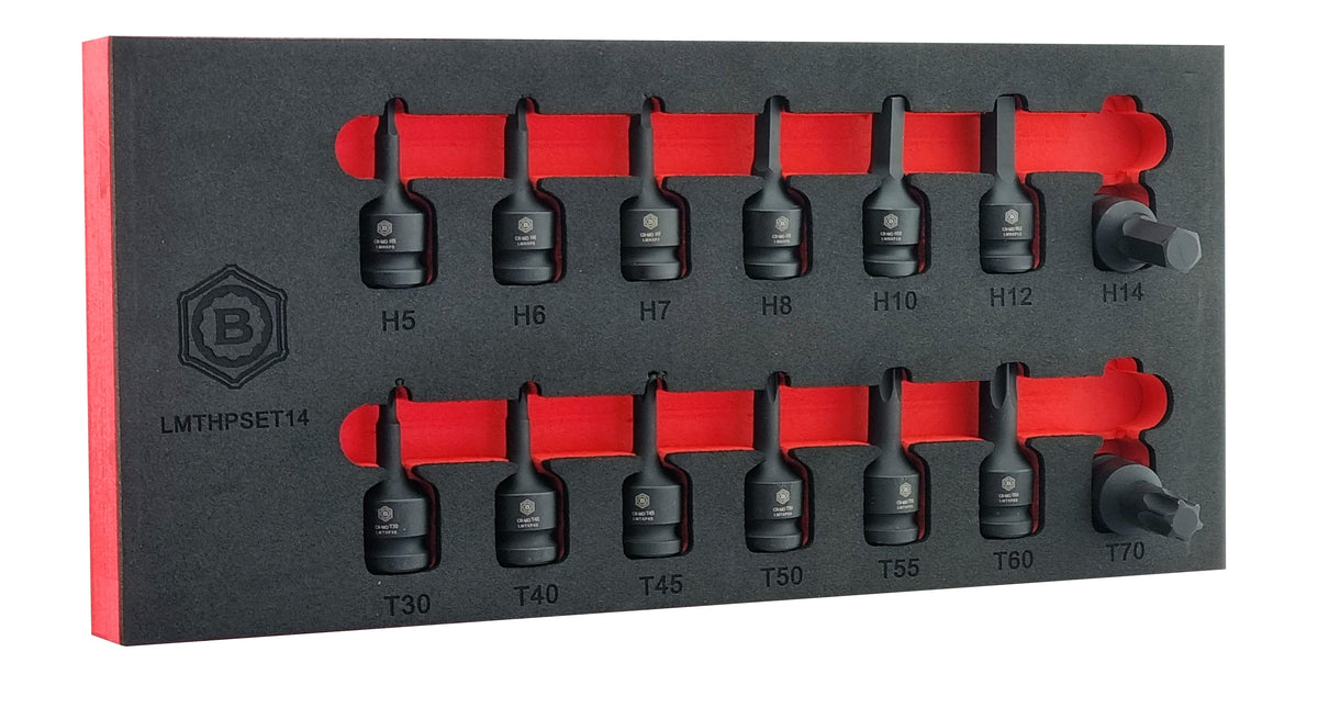 14Pc 1/2" Impact Torx & Hex Bit Socket Set From The Britool Hallmark Range - image 7