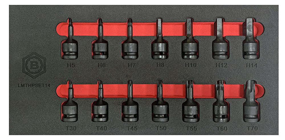 14Pc 1/2" Impact Torx & Hex Bit Socket Set From The Britool Hallmark Range - image 3