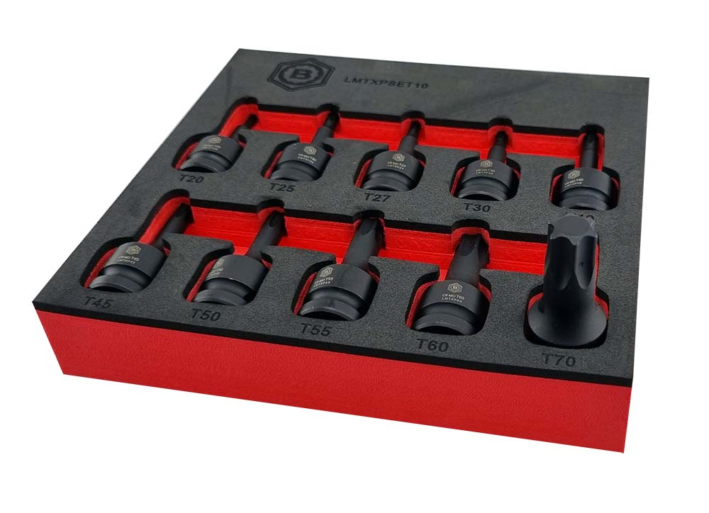Torx / Star Impact Driver Set 10Pc, 1/2" Drive From Britool Hallmark - image 9