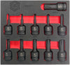 Britool Hallmark 1/2" Drive Ribe Impact Socket Set M4-M18 - image 5