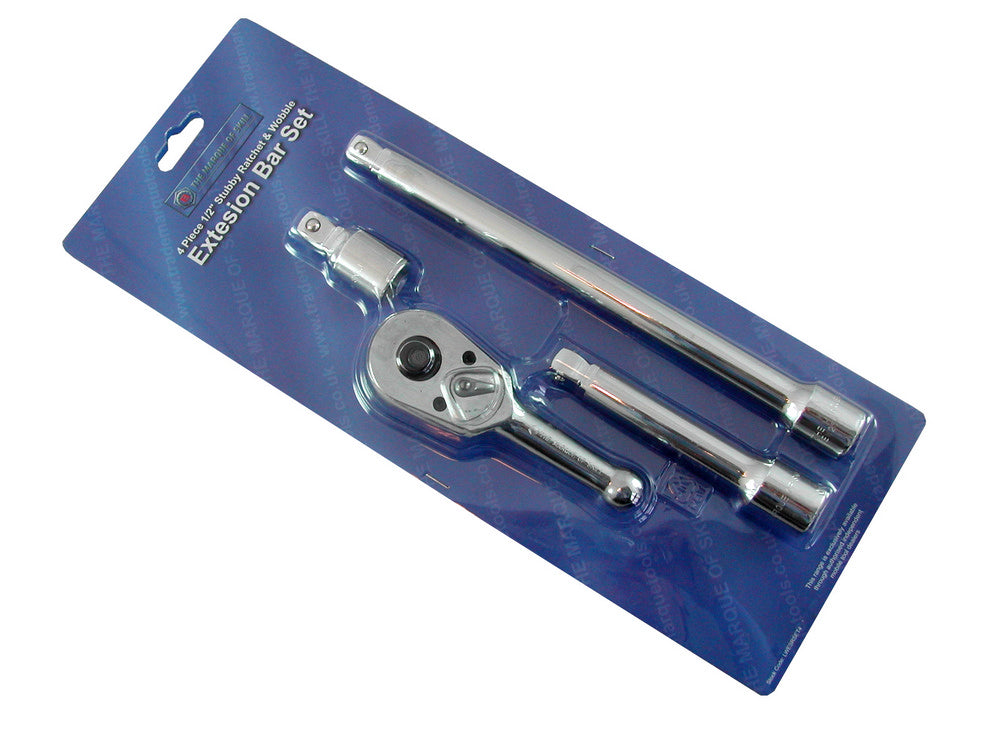 1/2" Drive Stubby Ratchet & Wobble Extension Bar Set From Britool Hallmark