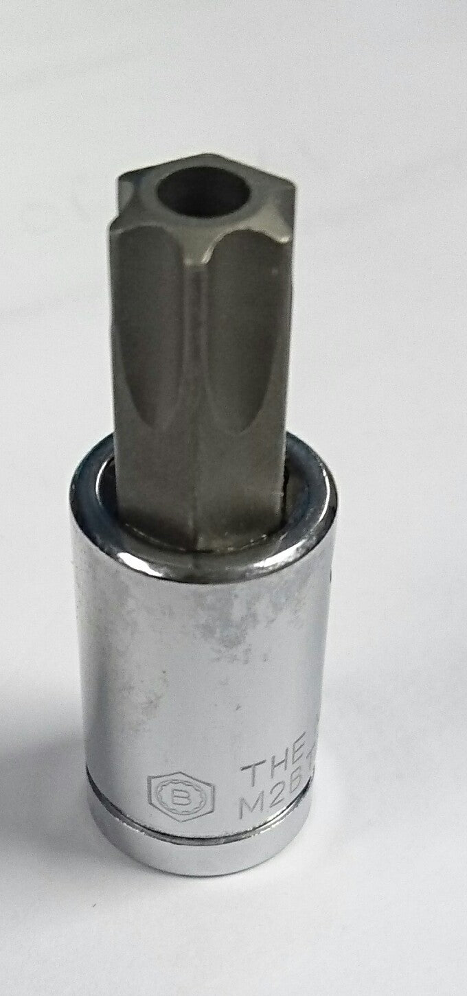 Tamperproof Torx Star Bit Socket Set 3/8" Dr Britool Hallmark M2Btxset12Tp - image 2
