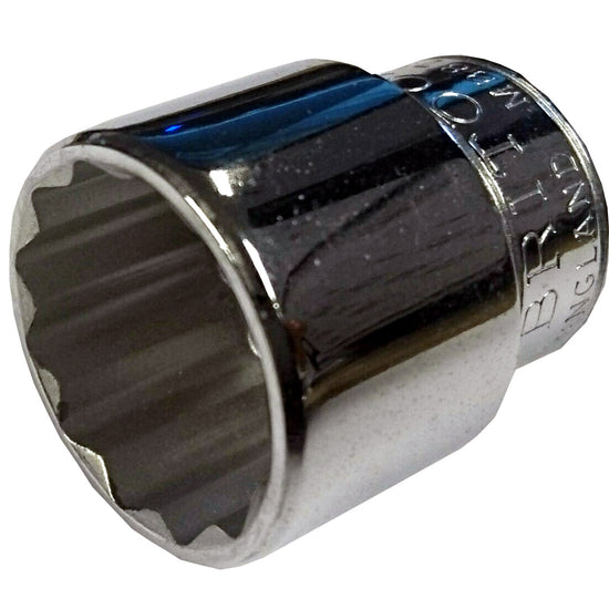Britool England 3/8" Drive Whitworth 7/16" 12-Point Socket