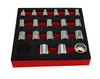19Pc 3/8" Drive 12-Point Socket Set 6-24mm From Britool Hallmark - image 4