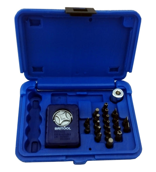 3/8" Restricted Access Palm Ratchet & Bit Set Set Britool Hallmark - image 2