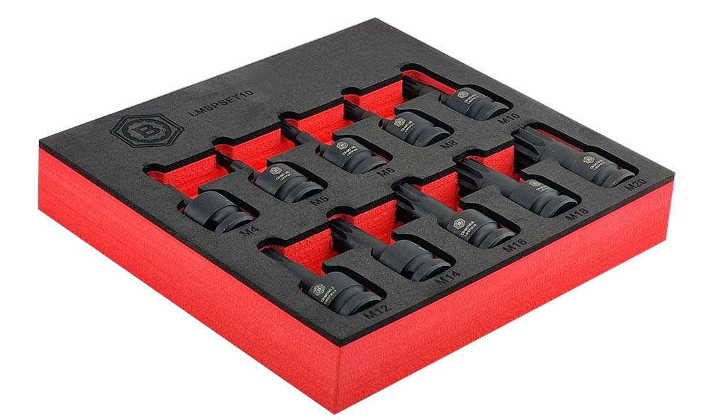 3/8" Drive Hex/Allen Key Impact Driver 11Pc Set - Britool Hallmark - image 5